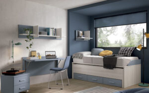 Dormitorio juvenil cama nido