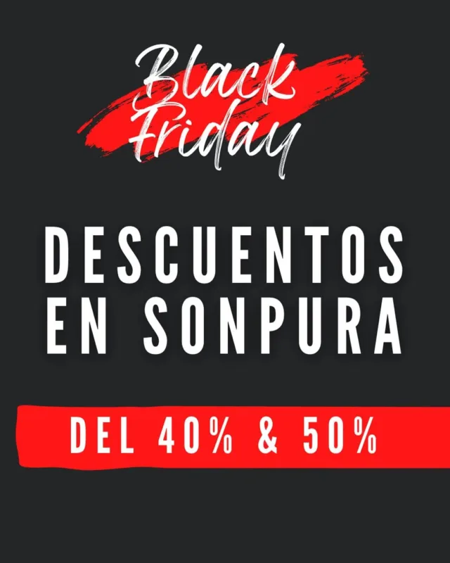 🔴⚫ BLACK FRIDAY 🔴⚫
🔴⚫ Hasta el 30 de noviembre
🔴⚫ DESCUENTOS EN SONPURA DEL 40% & 50%

🔝🔝Disponibles en Muebles Súper 🔝🔝

Para cualquier consulta podéis contactar con nosotros:
☎️ 933 54 53 82
🏠 C/Casals i Cuberó 199, 08042 Barcelona
📬 salvadecor@gmail.com
💻 https://www.mueblessuper.es

@mueblessuper
@sonpuradescanso